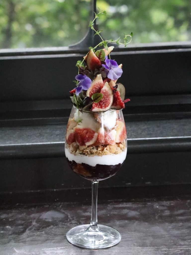 無花果パフェ,ビオレソリエス,タジマコーヒー,黒無花果